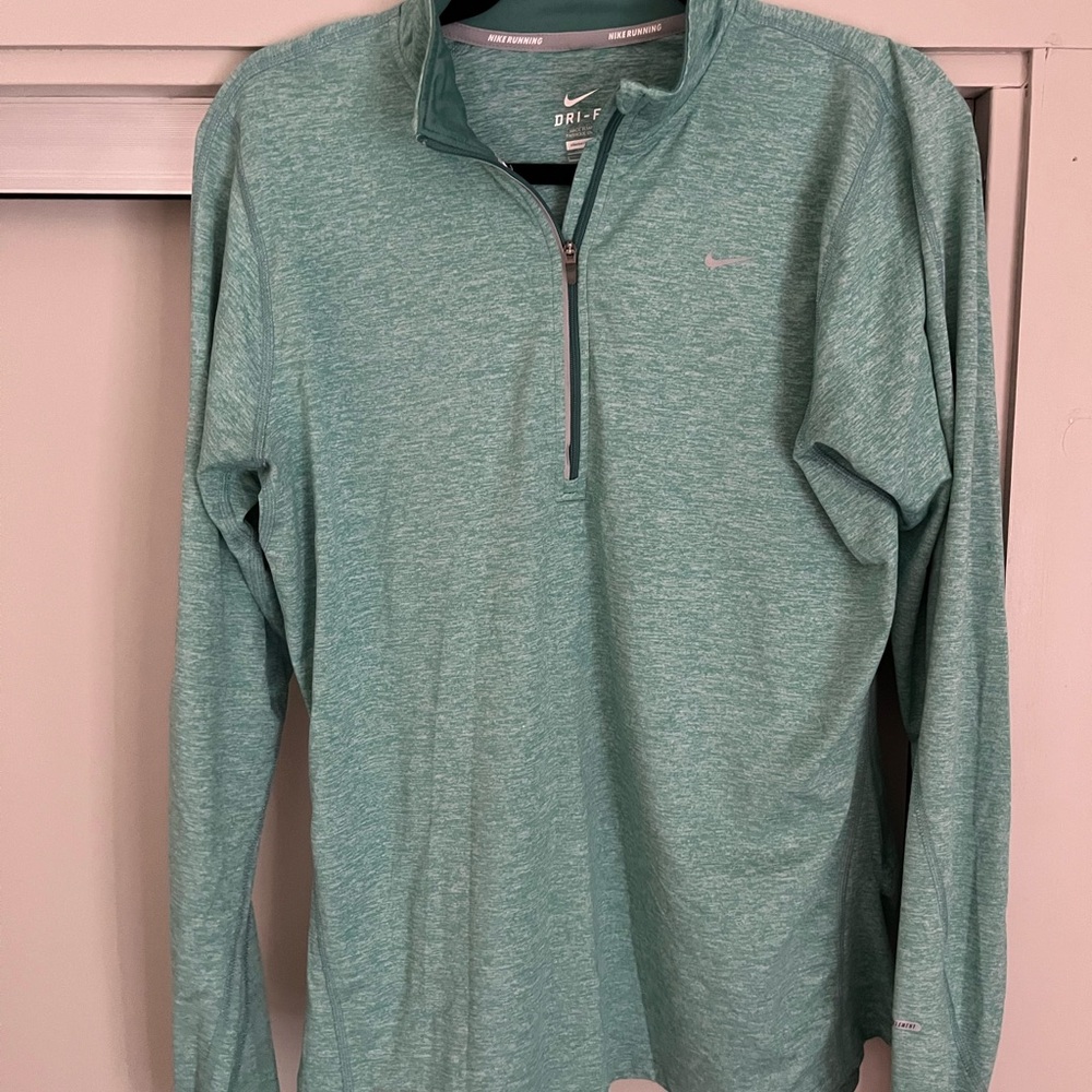 Nike Dri-Fit Teal Long Sleeve Pullover
